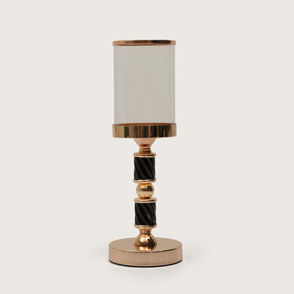 Spindle Candle Holder With Fluted Accent - Large
