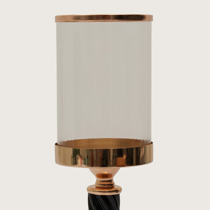 Spindle Candle Holder With Fluted Accent - Large