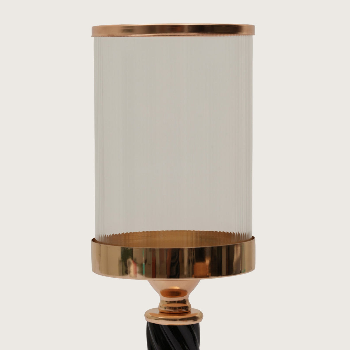 Spindle Candle Holder With Fluted Accent - Medium