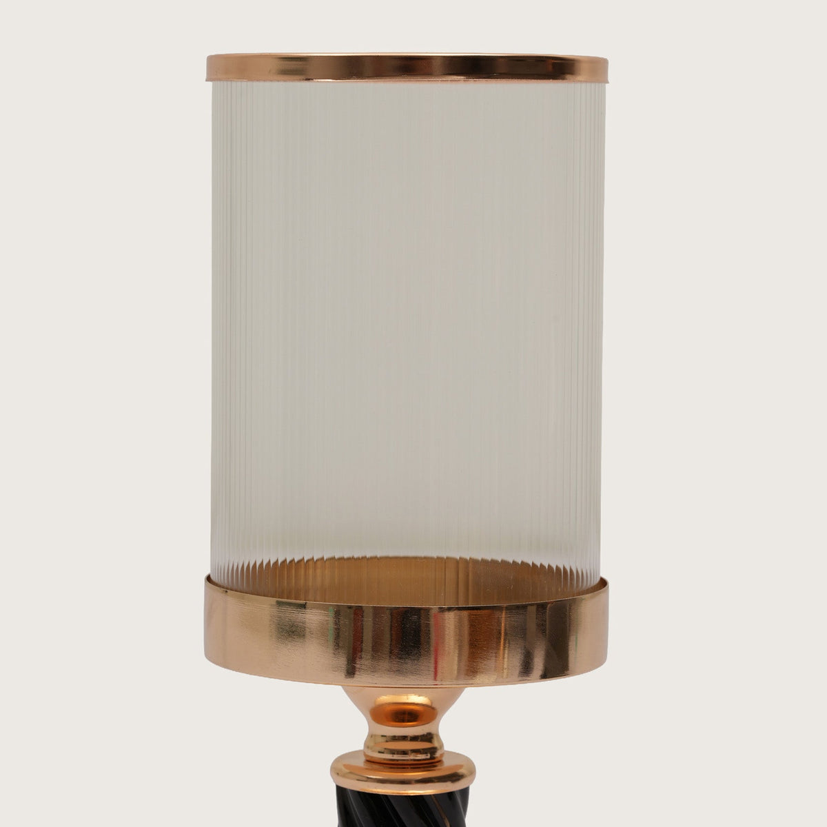 Spindle Candle Holder With Fluted Accent - Large