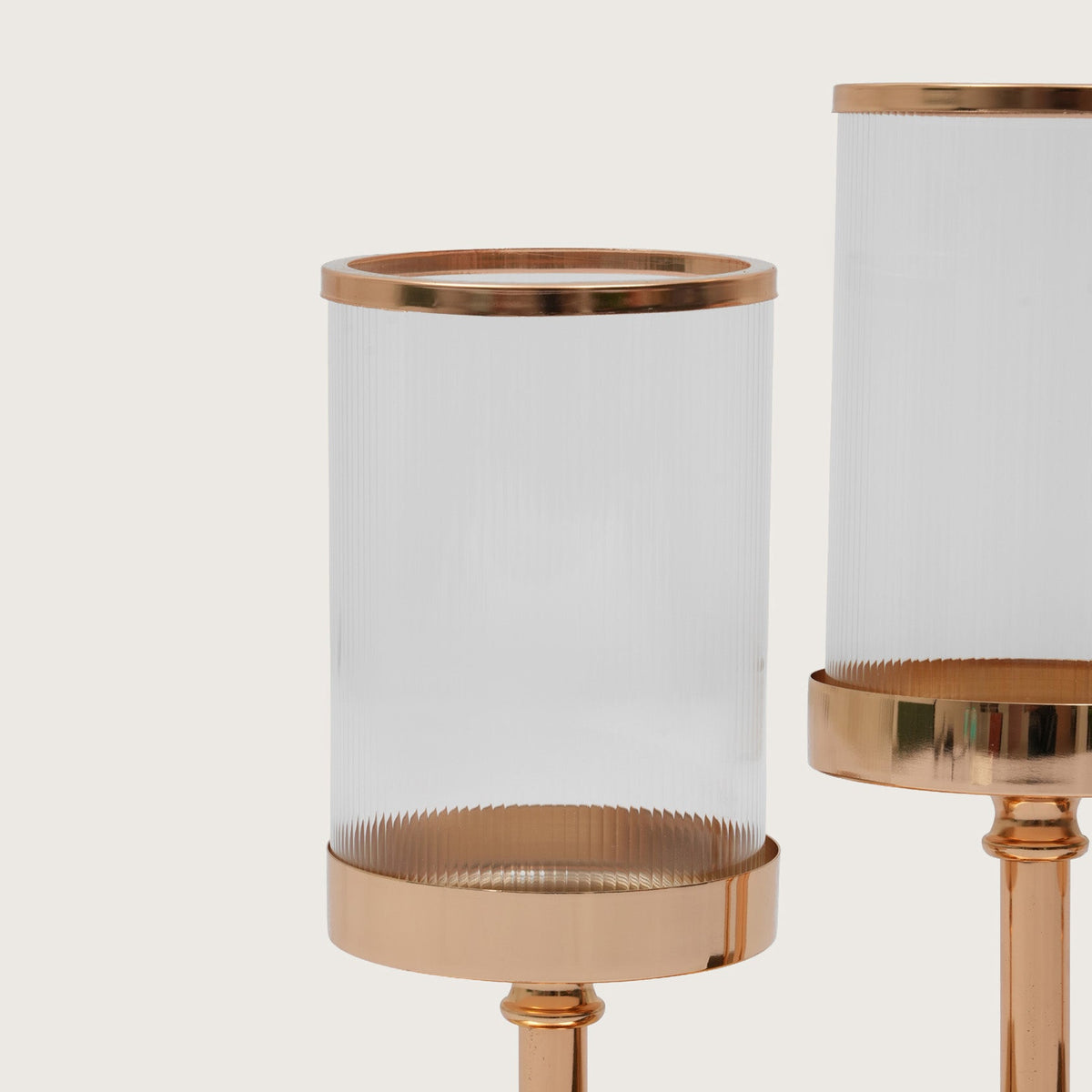 Triple-Stem Candle Holder with Minimalist Base