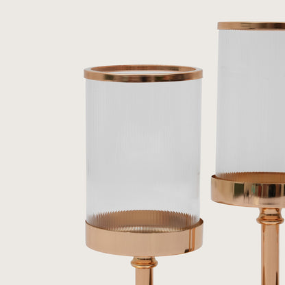 Triple-Stem Candle Holder with Minimalist Base