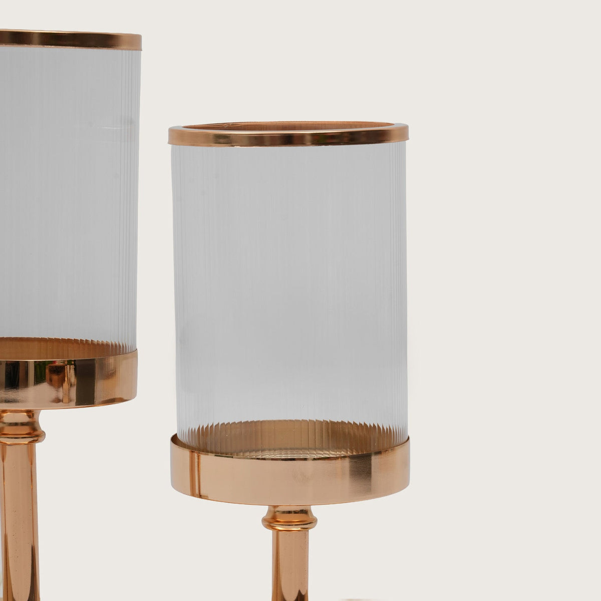 Triple-Stem Candle Holder with Minimalist Base