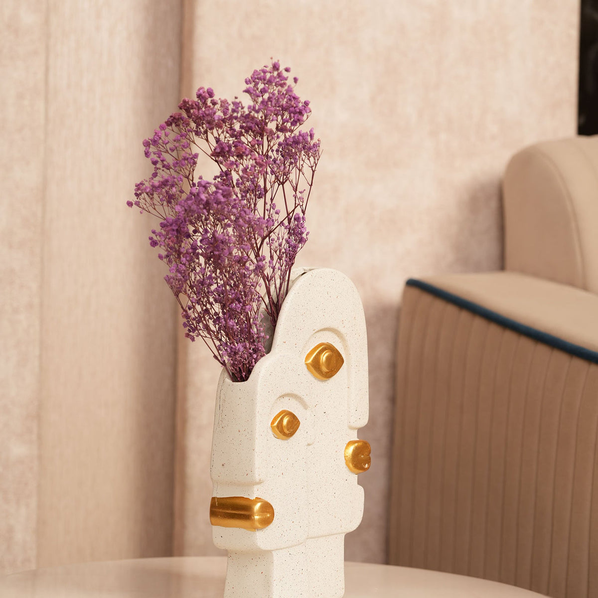 Dual Face Ceramic Vase