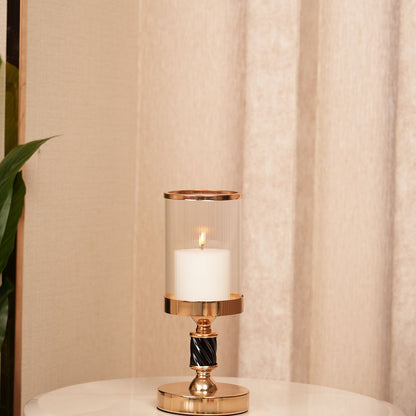 Spindle Candle Holder With Fluted Accent - Medium