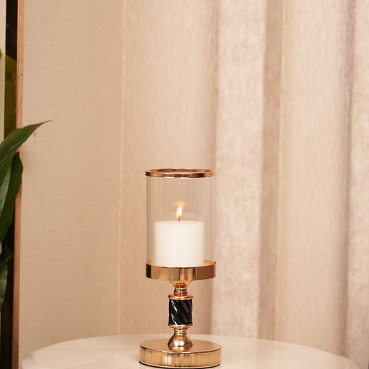 Spindle Candle Holder With Fluted Accent - Medium