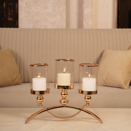 Grand Arch Candle Holder with Polished Base