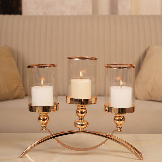 Grand Arch Candle Holder with Polished Base