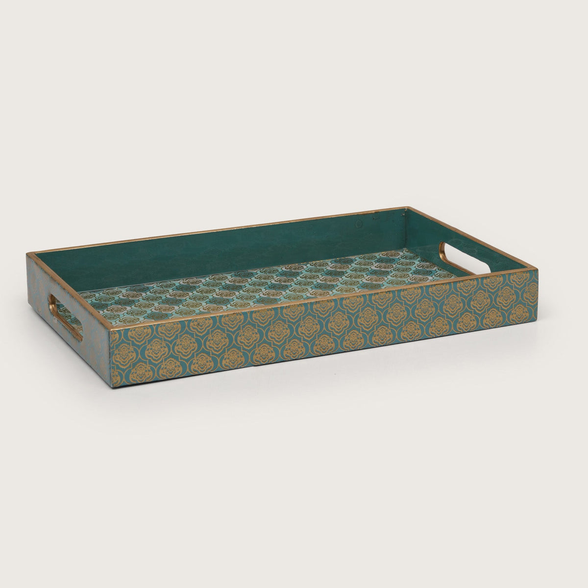 Damask Nesting Serving Trays -  Set of 3