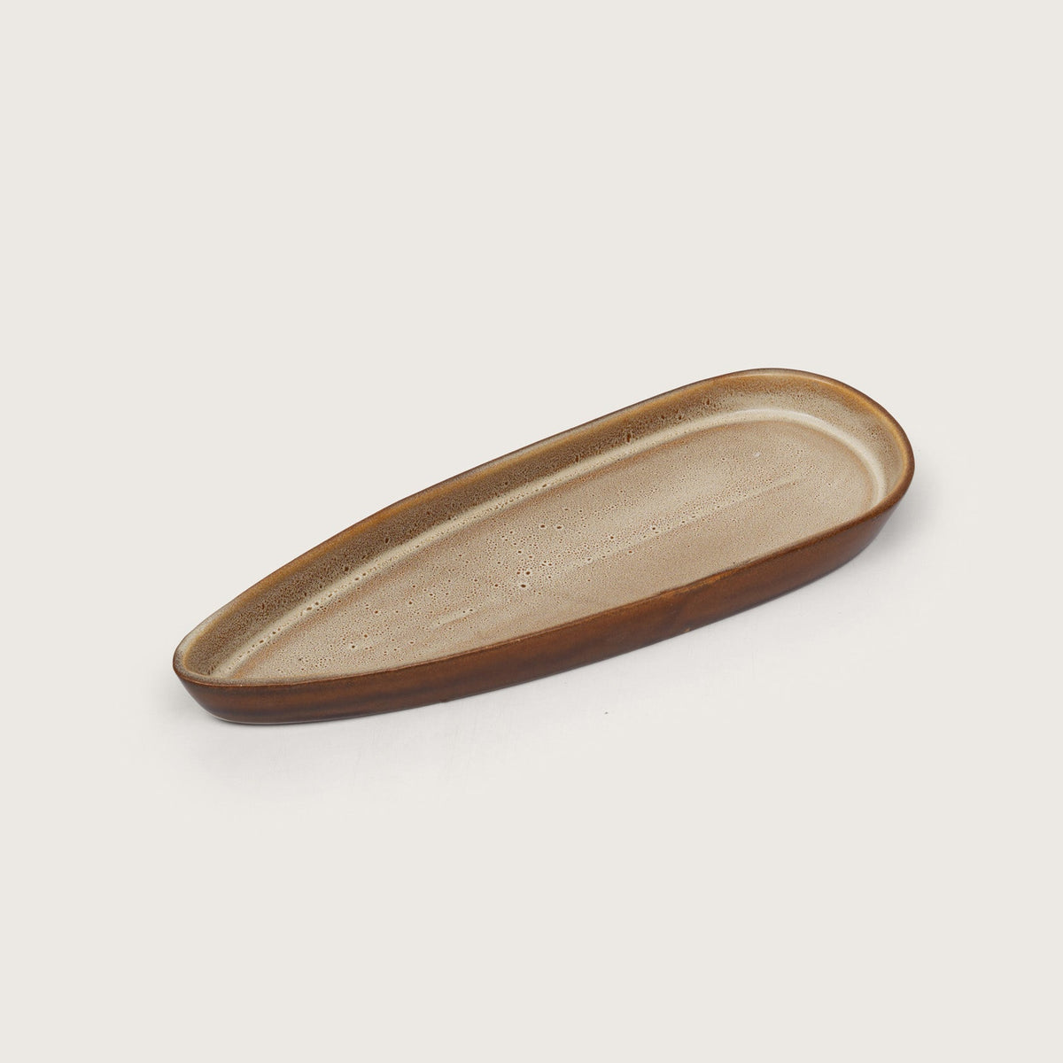Rustic Earth Serving Platter: Set of 2