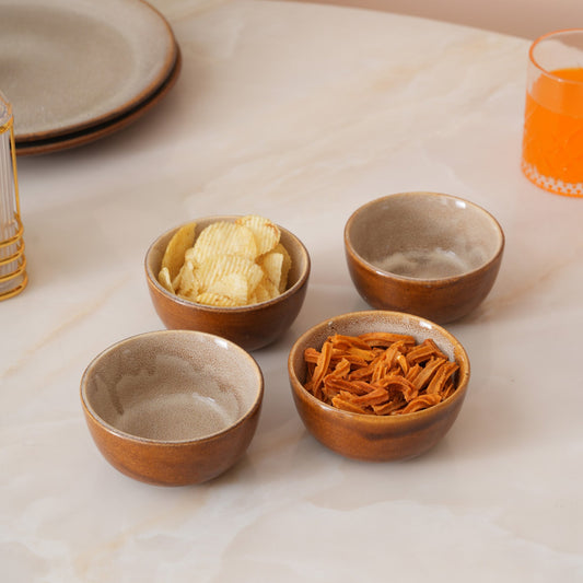 Rustic Earth Dal Bowls: Set of 4
