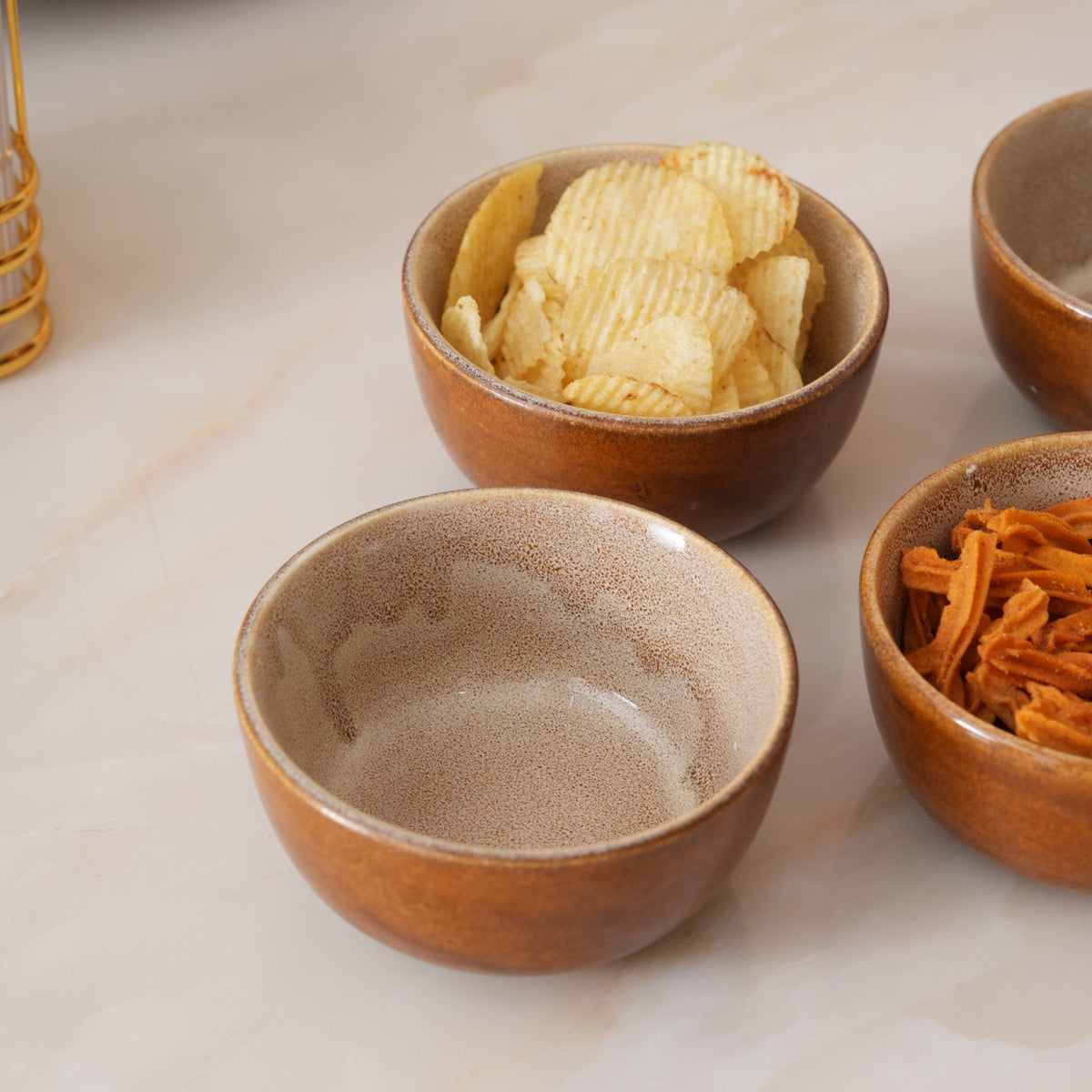 Rustic Earth Dal Bowls: Set of 4