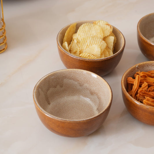 Rustic Earth Dal Bowls: Set of 4