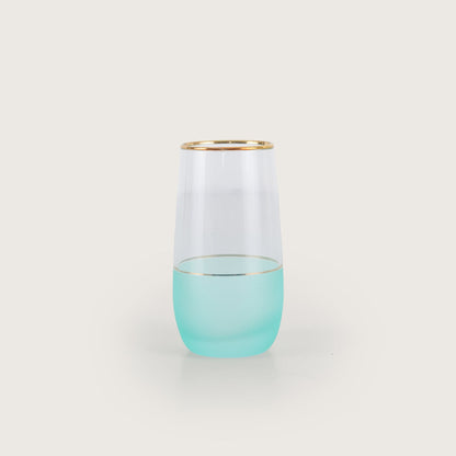 Frosted Glasses with Gold Rim