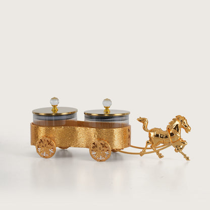 Royal Chariot Ribbed Jar Containers