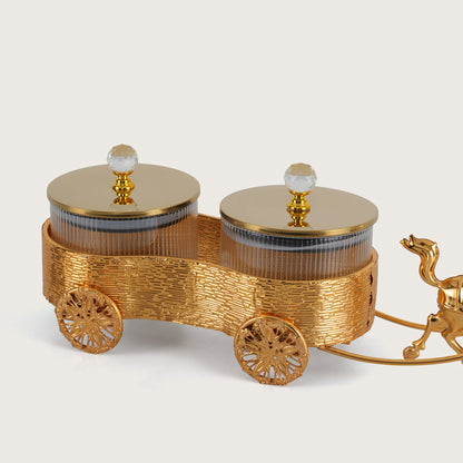 Royal Chariot Ribbed Jar Containers