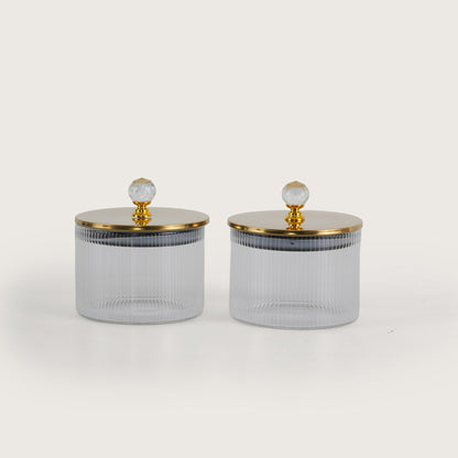 Royal Chariot Ribbed Jar Containers