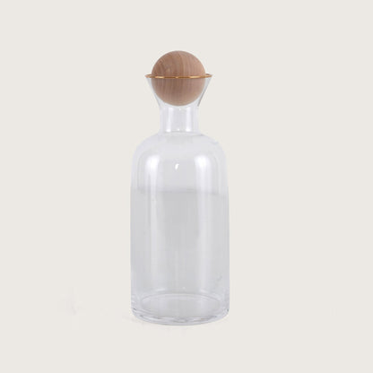 Glass Pitcher 1.5L with Wooden Lid