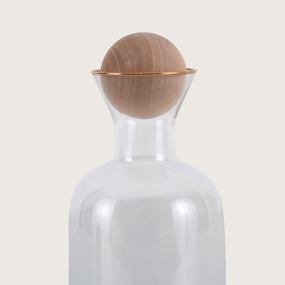 Glass Pitcher 1.5L with Wooden Lid