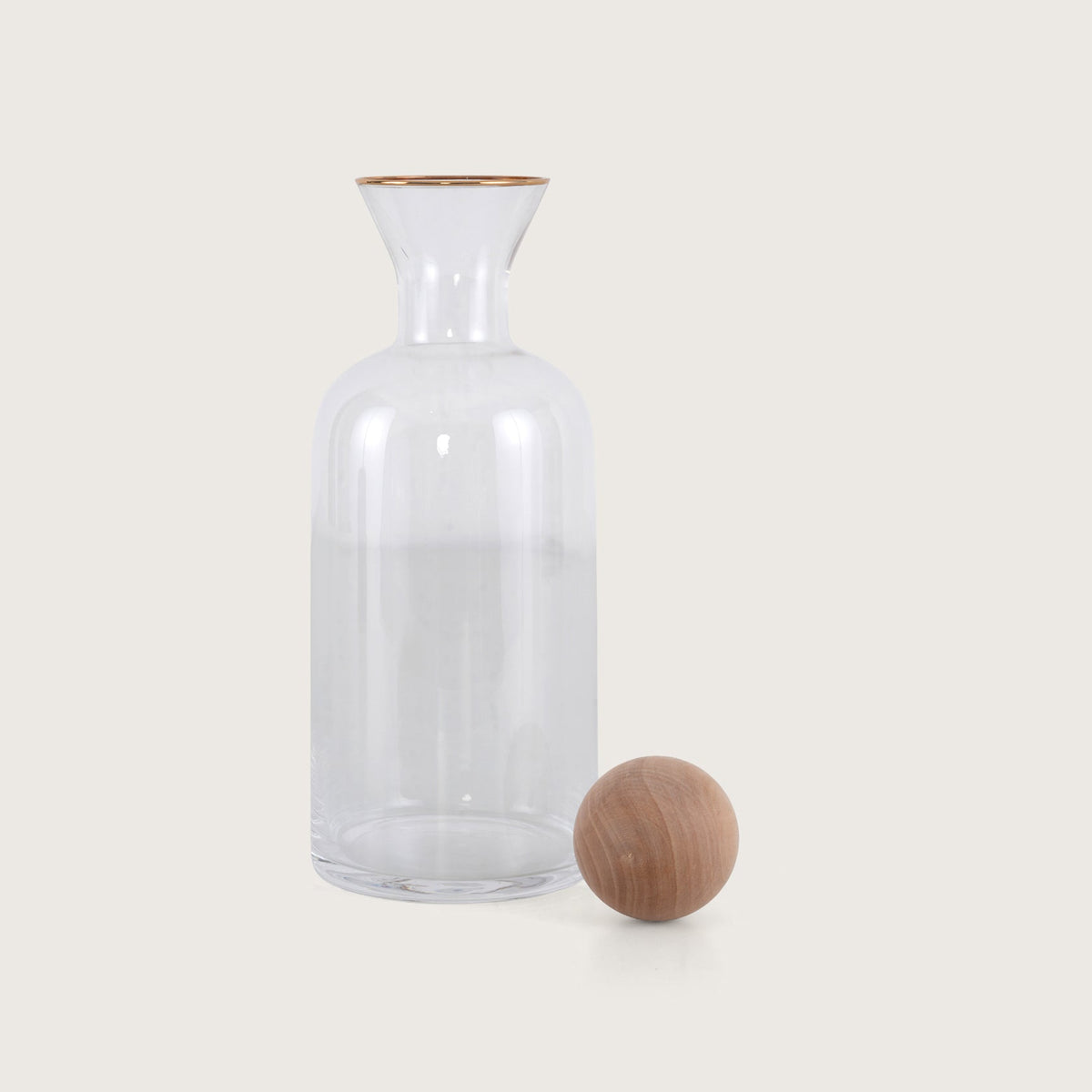 Glass Pitcher 1.5L with Wooden Lid