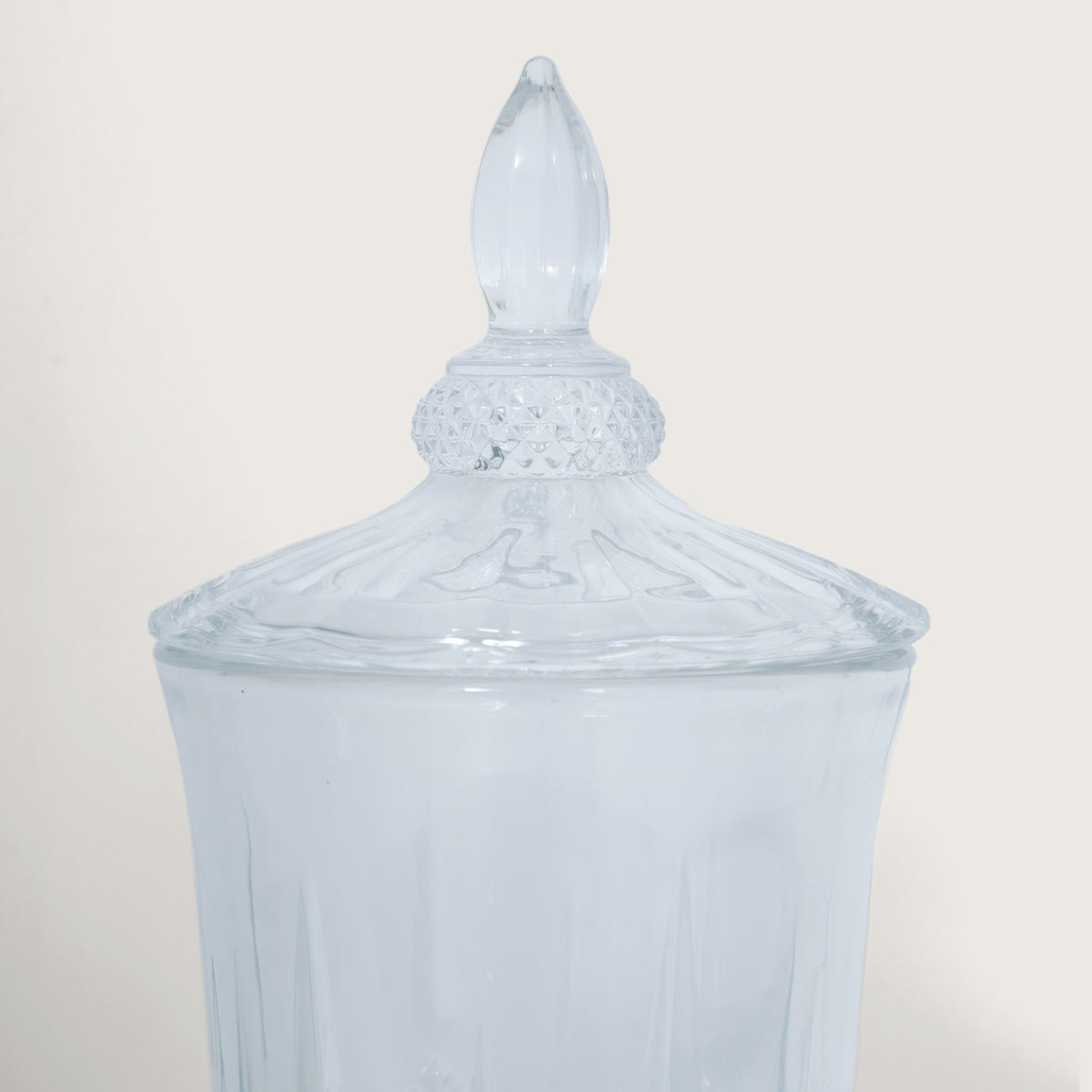 Beverage Glass Dispenser 2000ML with Glass Tumblers 350ML Set of 6 | Diamond