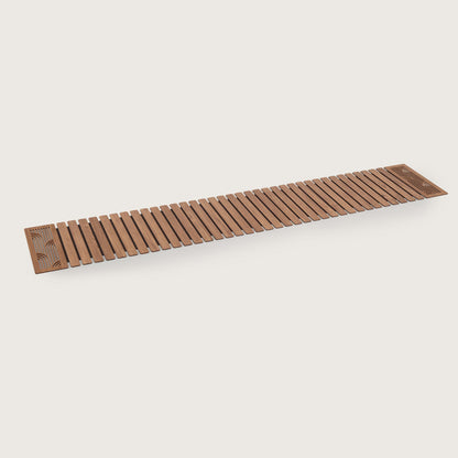 Wave-Accent Slatted Table Runner 14*36 Inch
