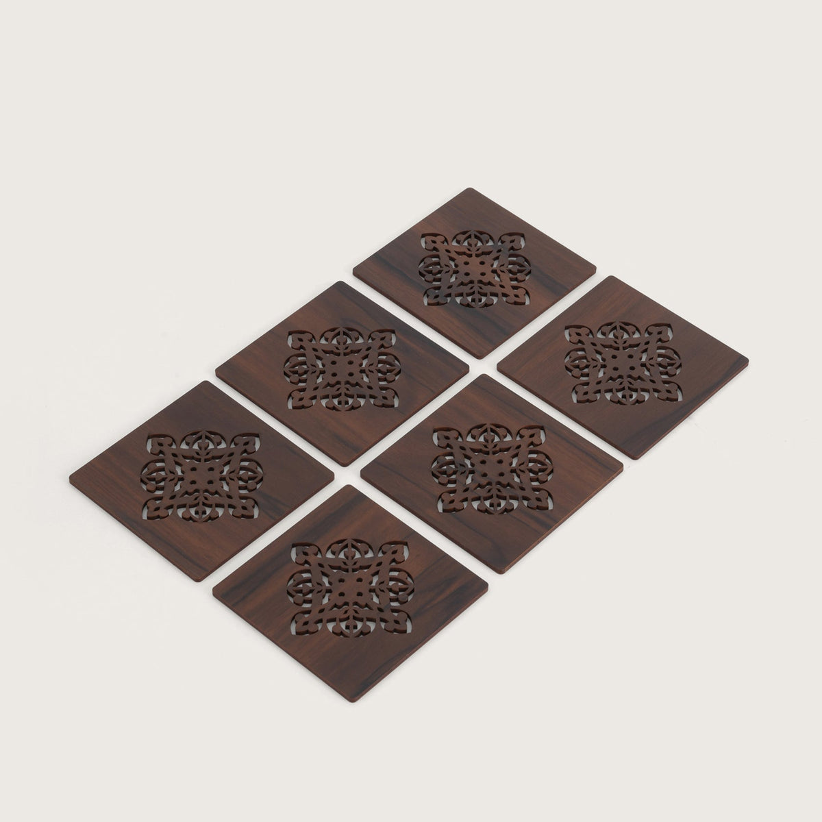 Espresso Square Glass Coaster