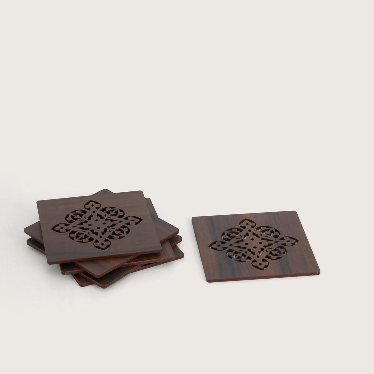 Espresso Square Glass Coaster