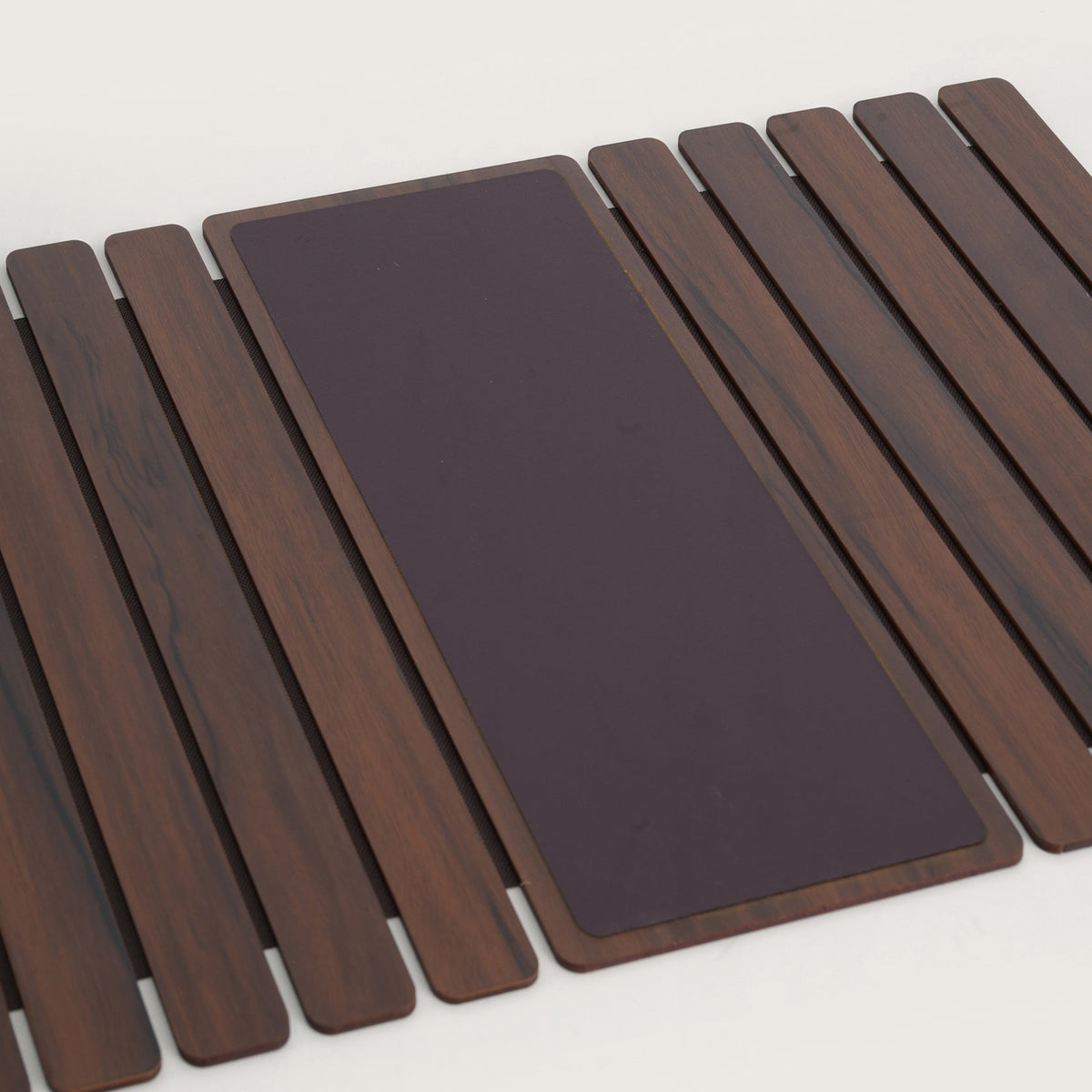 Sofa Armrest Tray Oak & Brown