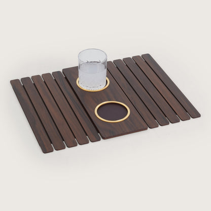 Sofa Armrest Tray with Anti-Slip Center