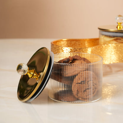 Royal Chariot Ribbed Jar Containers