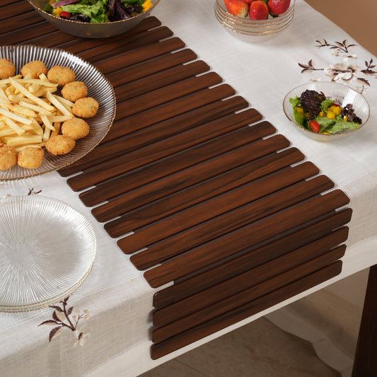 Architectural Slatted Table Runner-14*36 Inches