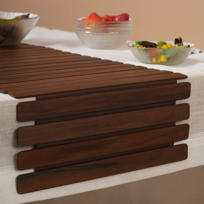 Architectural Slatted Table Runner-14*36 Inches