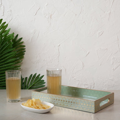 Printed Jungle Deer Tray - Set of 3