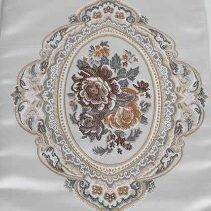 Victorian Table Runner with Tasseled Ends In 4 Shades
