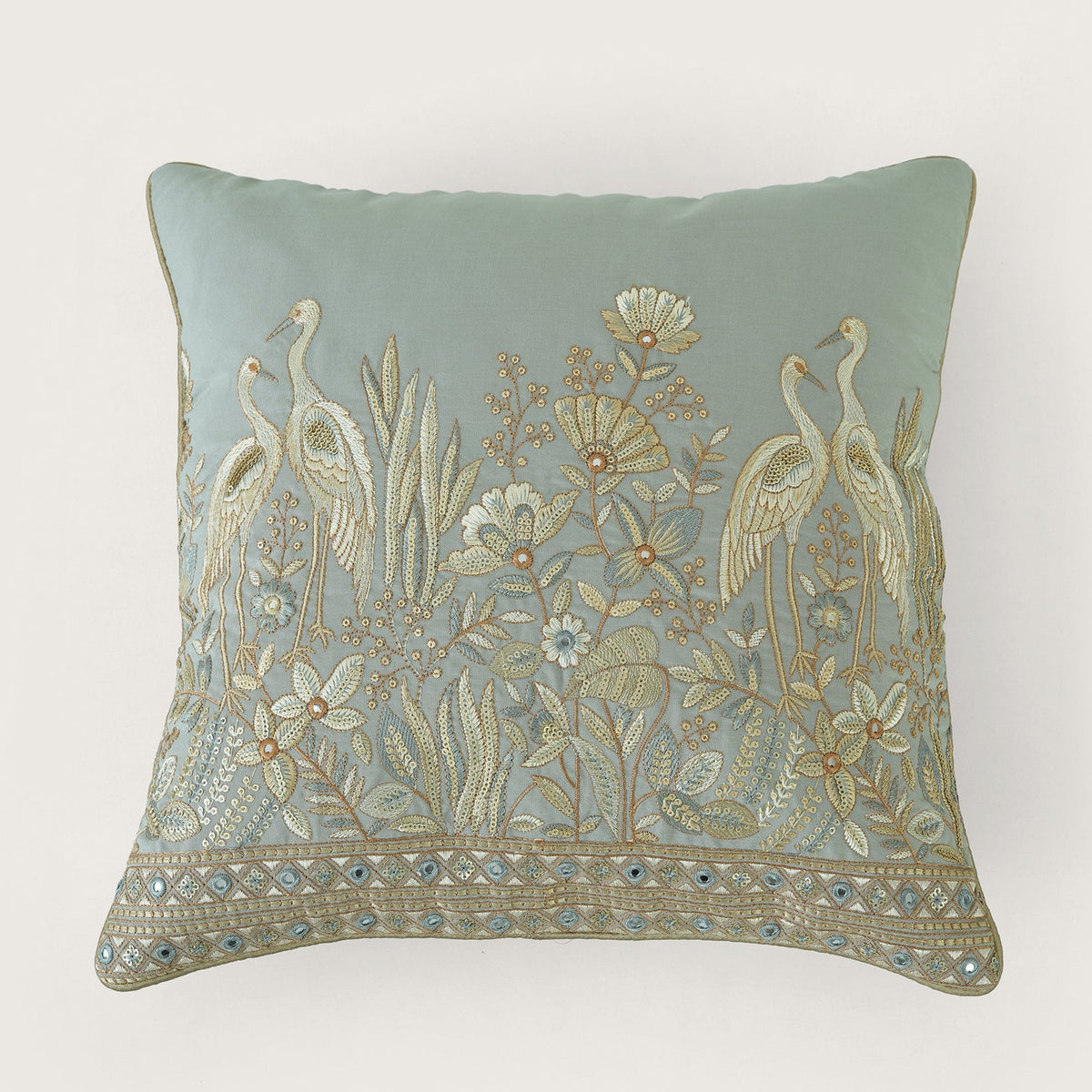 Flora & Feathers Cushion Cover