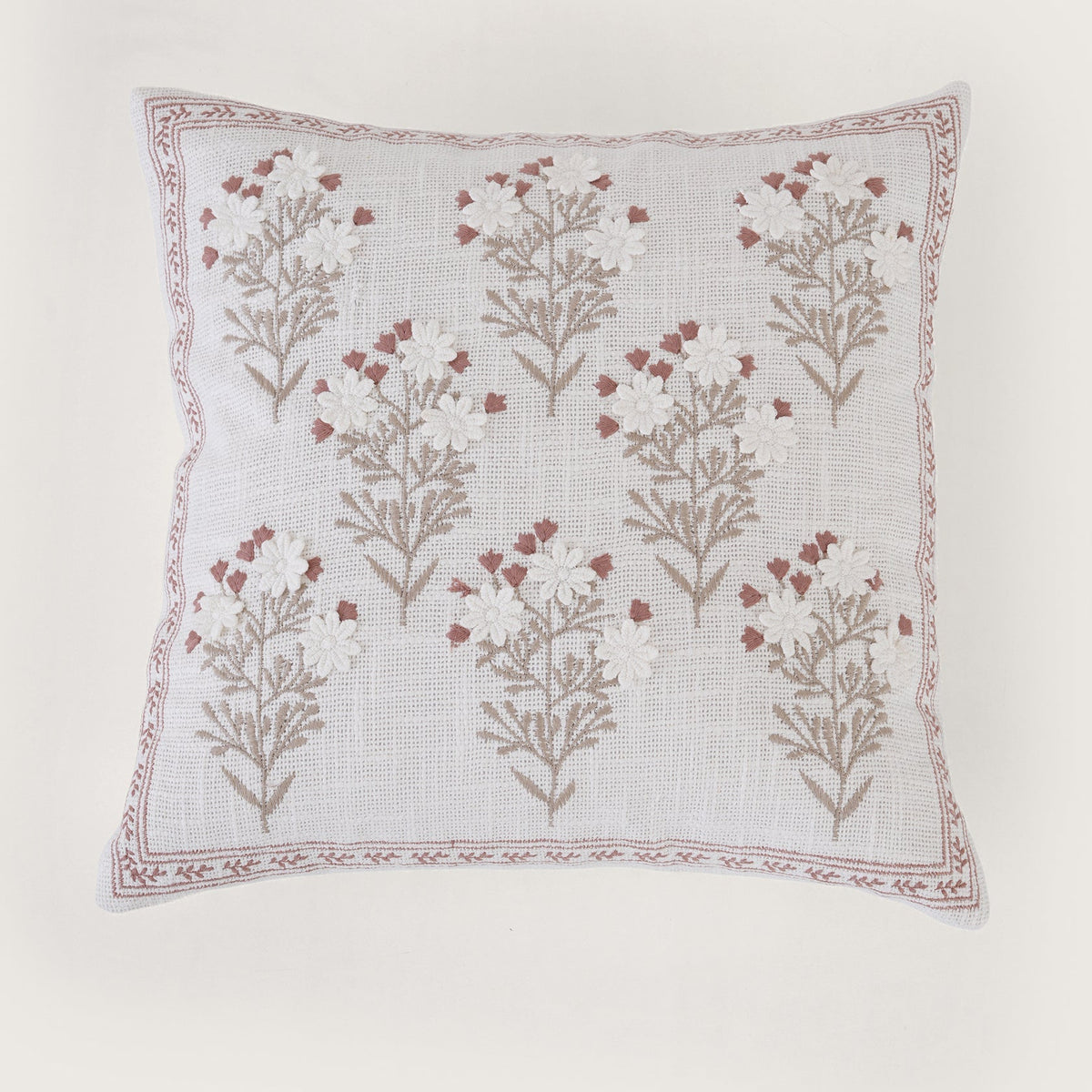 Botanical Daisy Accent Cushion Cover - Set of 2