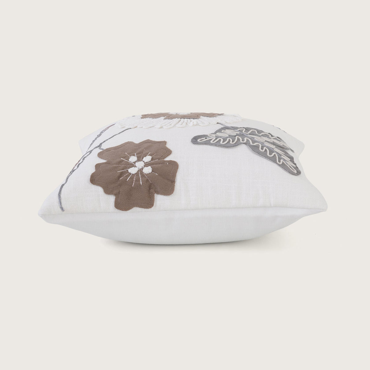 Appliqué Floral Cushion Cover Set of 2