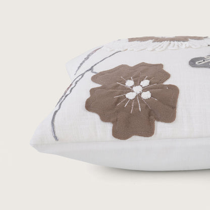 Appliqué Floral Cushion Cover Set of 2