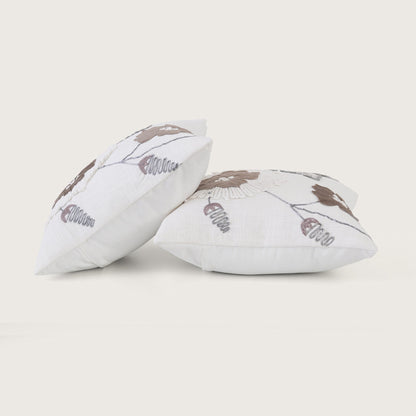 Appliqué Floral Cushion Cover Set of 2