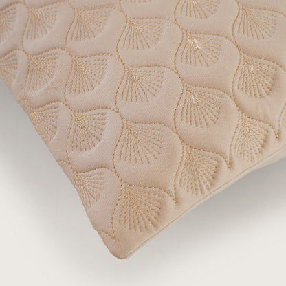 Luxury Quilted Scalloped  Cushion Cover- Set of 2
