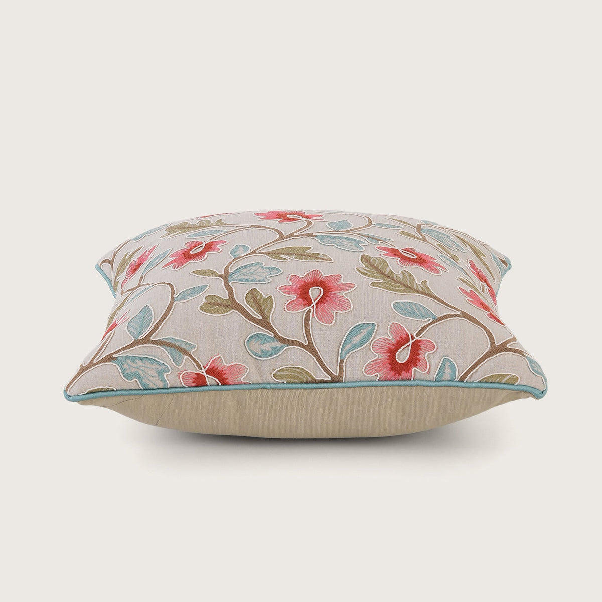 Embroidered Floral Cushion Cover - Single Unit