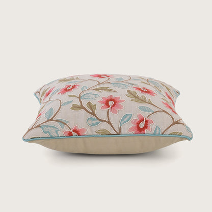 Embroidered Floral Cushion Cover - Single Unit