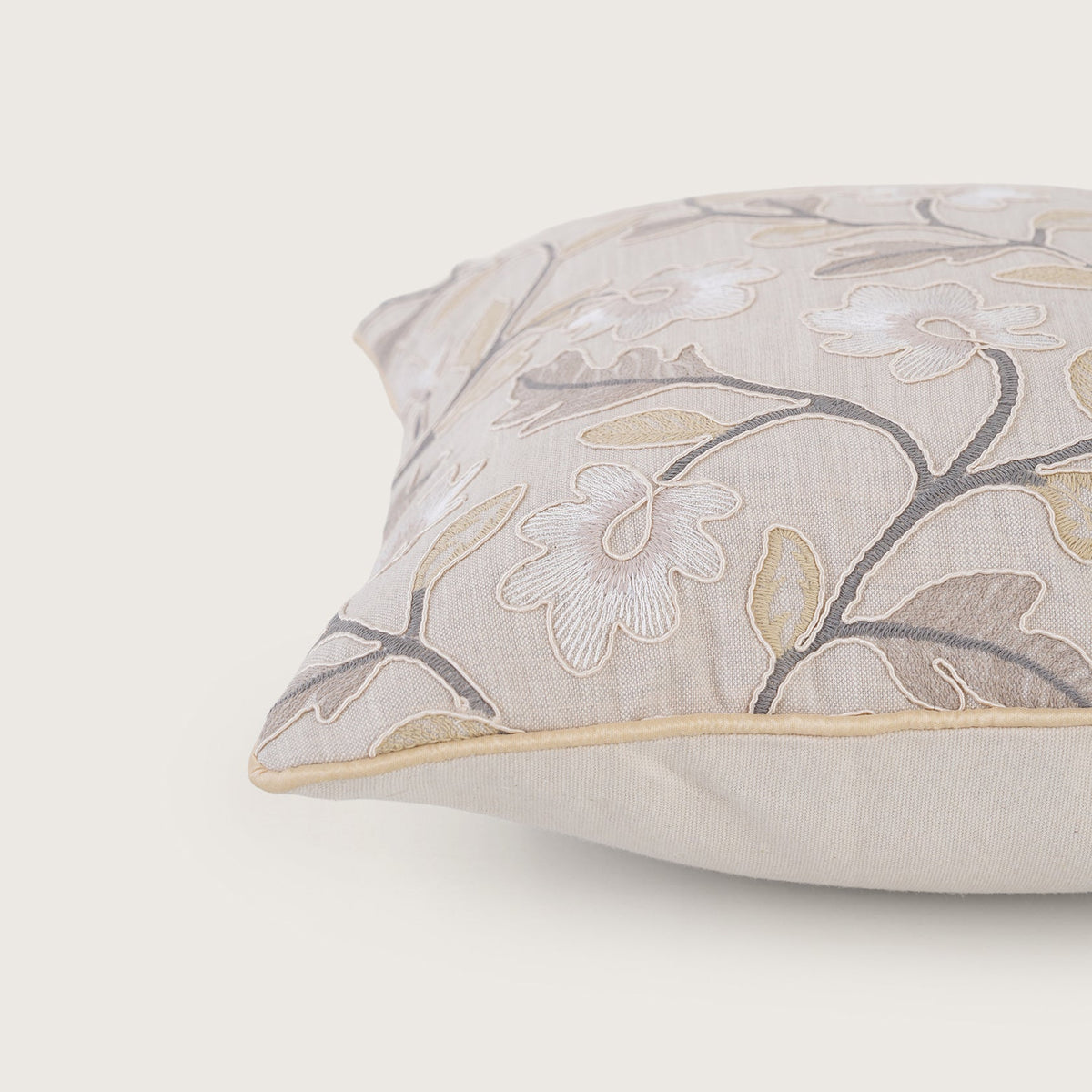 Embroidered Floral Cushion Cover - Single Unit