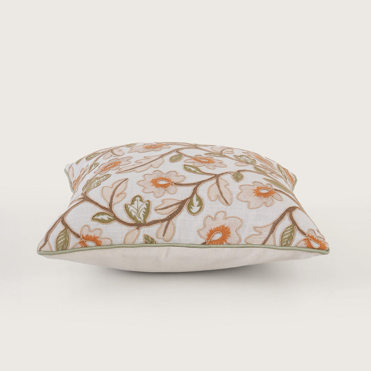 Embroidered Floral Cushion Cover - Single Unit