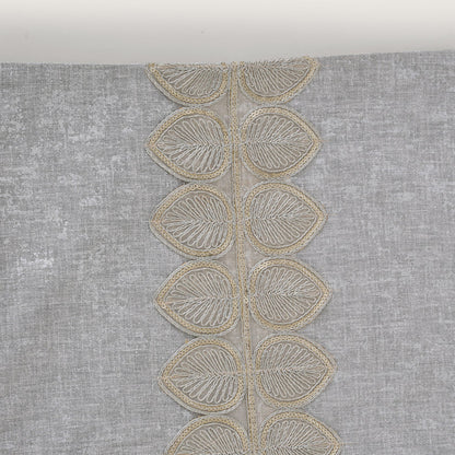 Embroidered Leaf-Vine Table Runner