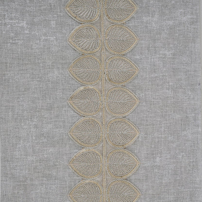 Embroidered Leaf-Vine Table Runner