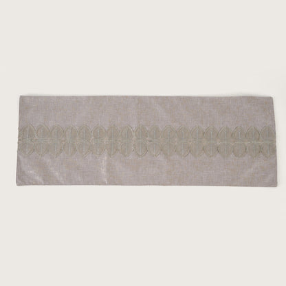 Embroidered Leaf-Vine Table Runner