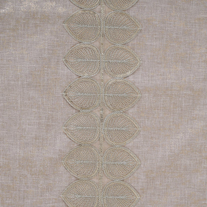 Embroidered Leaf-Vine Table Runner