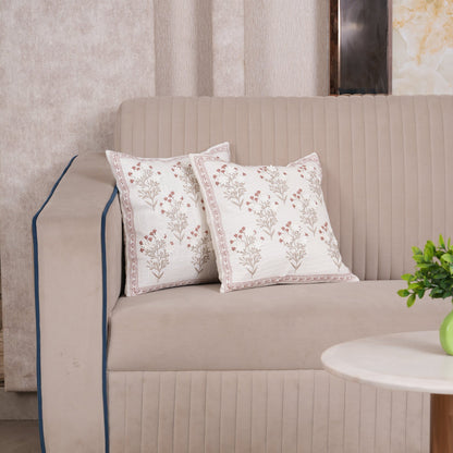 Botanical Daisy Accent Cushion Cover - Set of 2